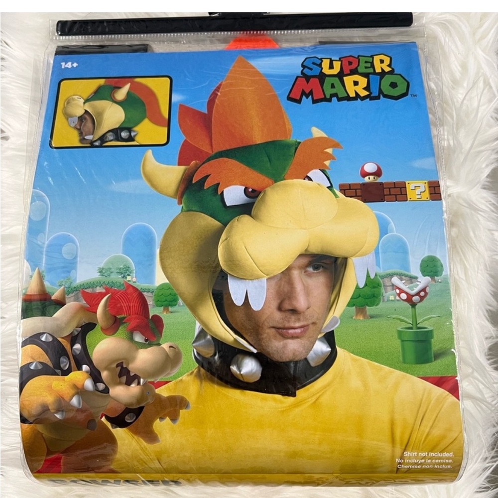 Nintendo Bowser accessory headpiece NEW Halloween costume mario villain Koopa - Picture 2 of 9